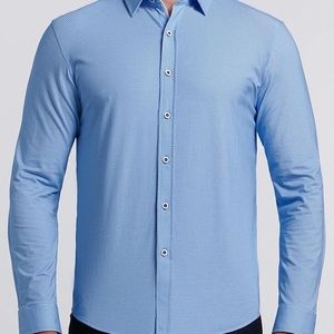 New Men’s Buttercloth Dress Shirt— Large, Regular Fit